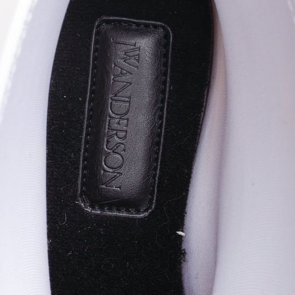 JW Anderson White Rubber Chain Embellished Ankle Boots - Picture 9 of 10